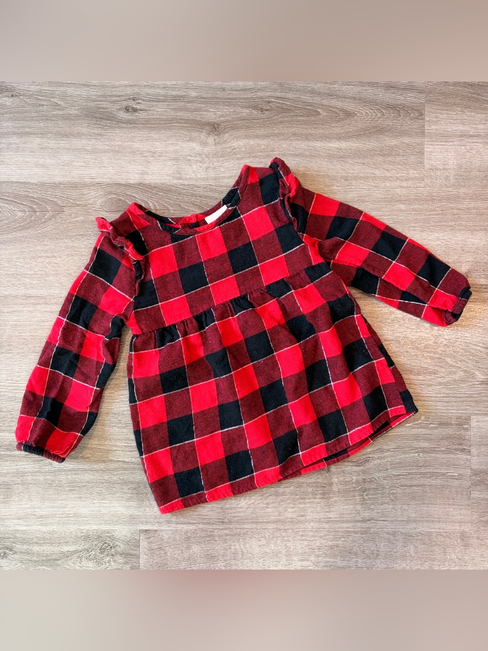Jumping Beans toddler girls plaid top